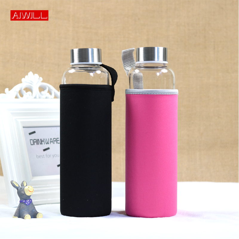 Outdoor Sport Glass Water Bottle - AIWILL Bottiglia d'acqua sportiva in vetro