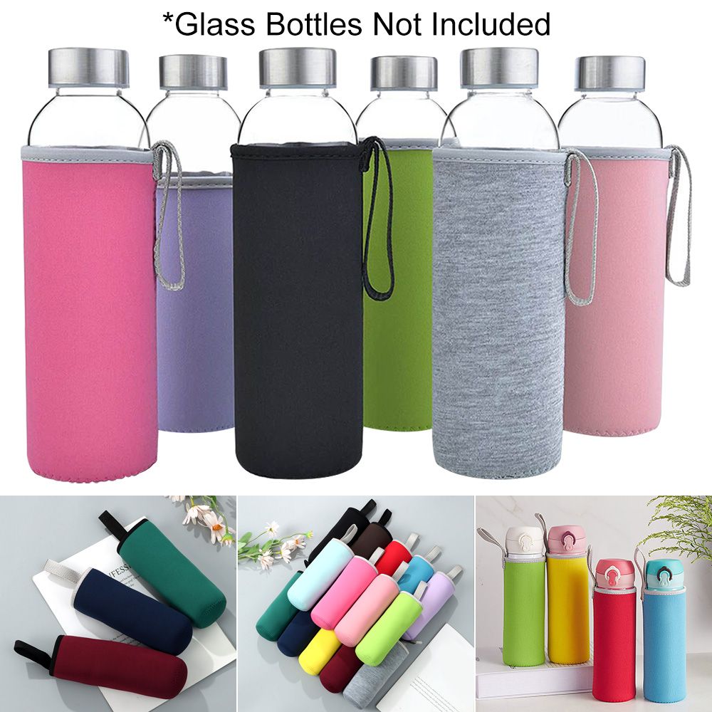 Outdoor Sport Glass Water Bottle - Custodia per bottiglia d'acqua portatile per