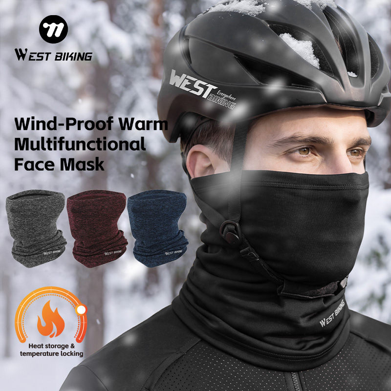 Outdoor Sport Using A Bike - WEST BIKING Scaldacollo Invernale Antivento in