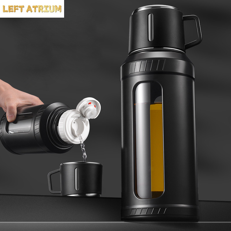 Outdoor Sport Glass Water Bottle - Bottiglia d'Acqua in Vetro da 2L
