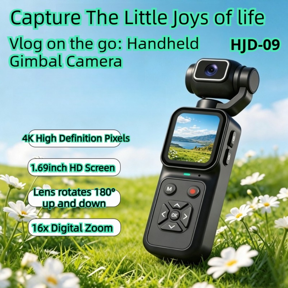 Outdoor Sport Live - HJD-09 Fotocamera per Vlogging 4K 180